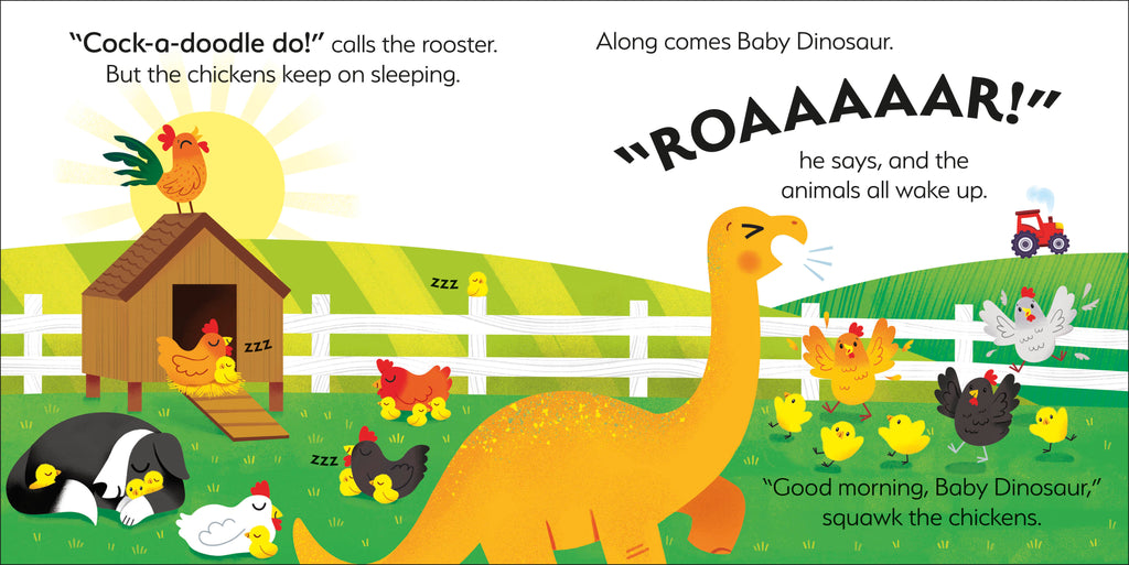 Baby Dinosaur on the Farm-Spread, Image, (PRHC, Design, Do, Not, Use)-2