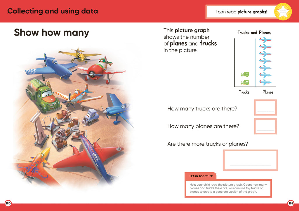 9780241763841-Disney Learning Big Workbook Ages 5-6 (Year 1)-Spread Image-6