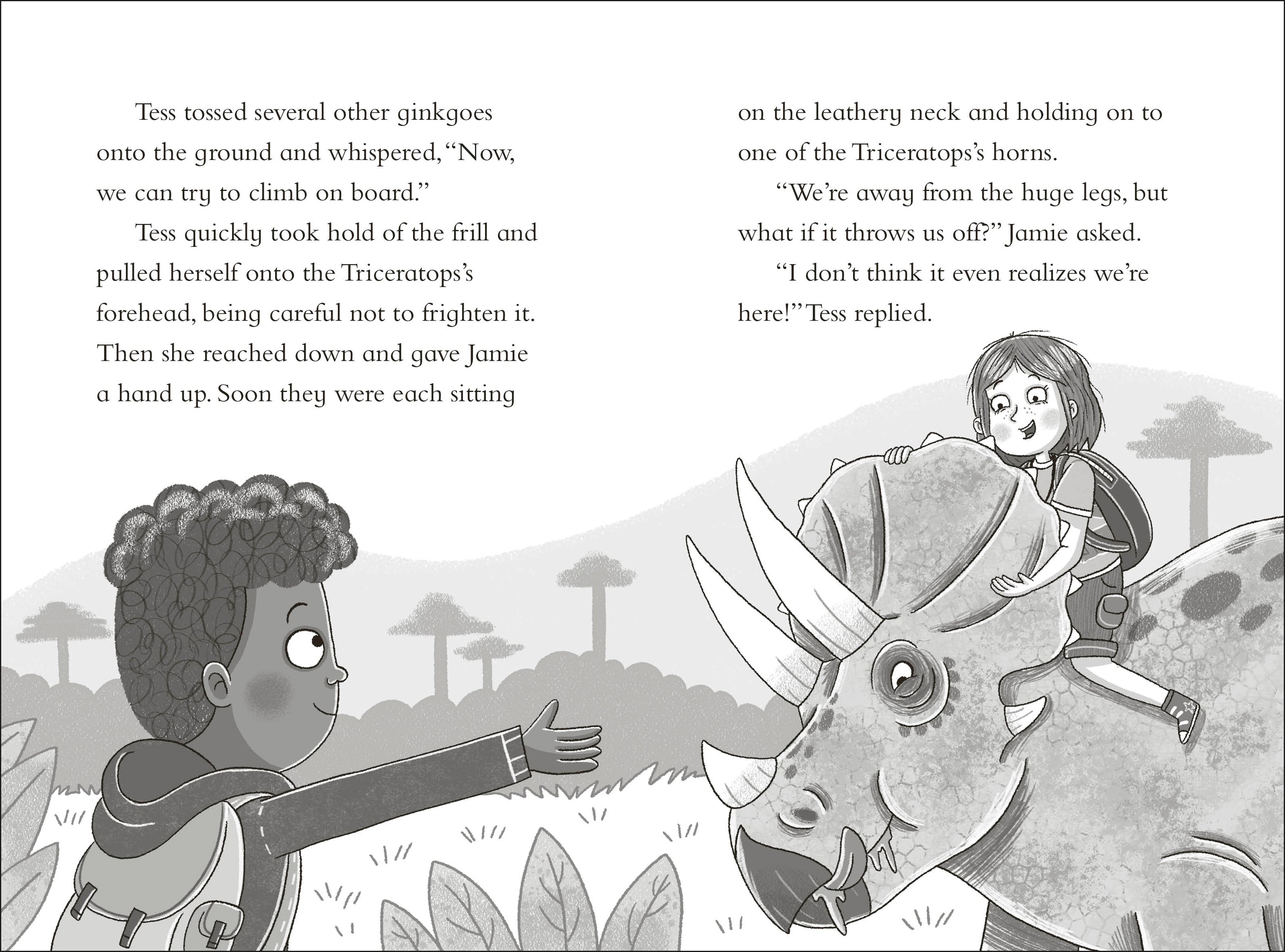 Dinosaur Club: A Triceratops Charge-Spread, Image, (PRHC, Design, Do, Not, Use)-6