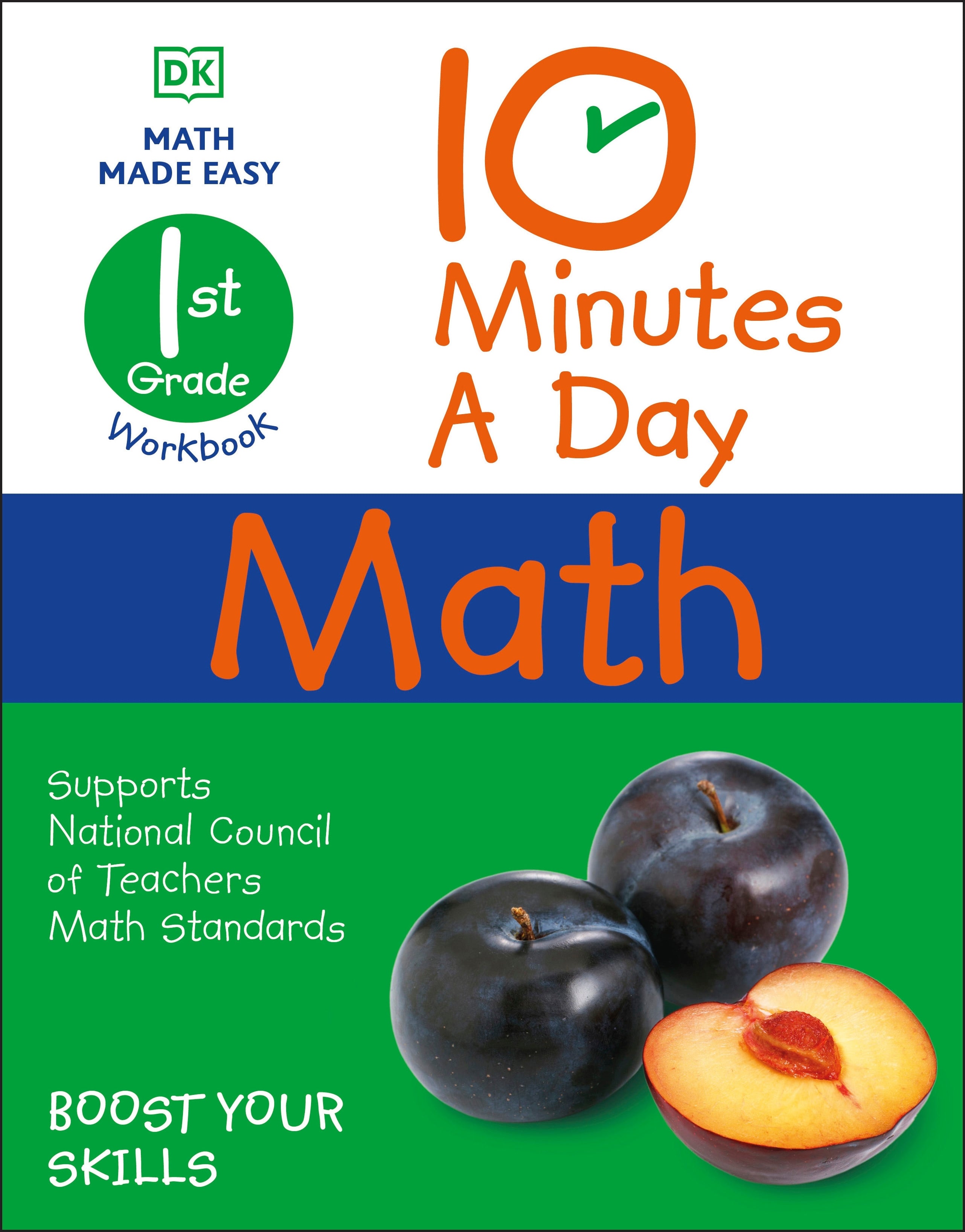 10 Minutes a Day Math, 1st Grade jacket