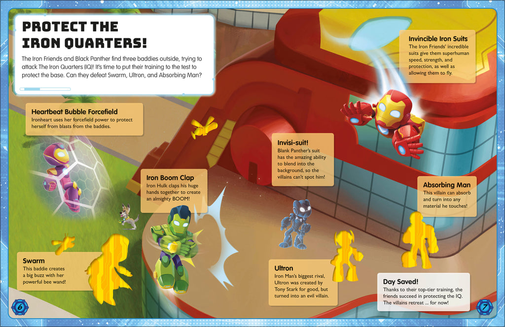 Marvel Iron Man and his Awesome Friends Ultimate Sticker Book-Spread, Image, (PRHC, Design, Do, Not, Use)-3