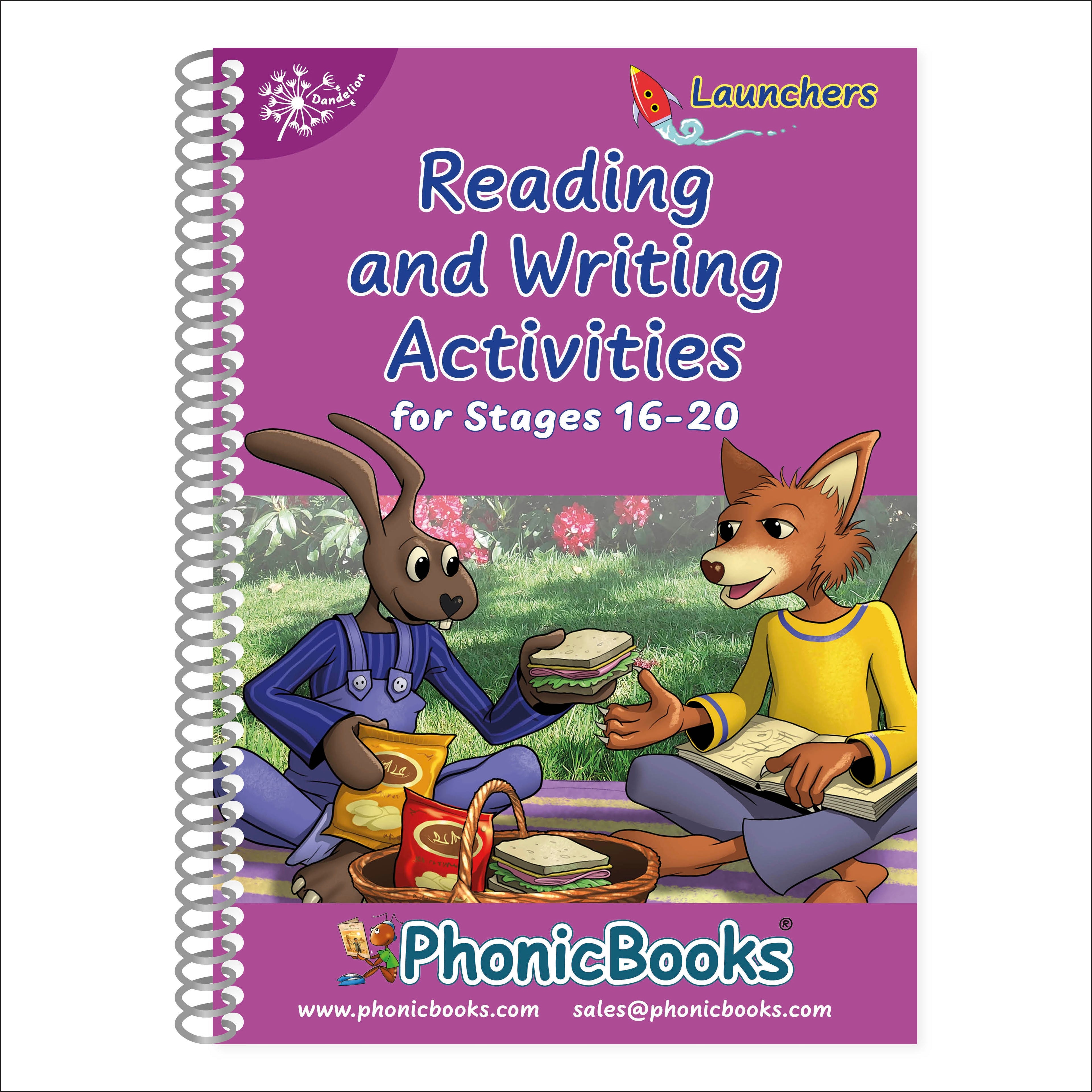 Phonic Books Dandelion Launchers Reading and Writing Activities for Stages 16-20 cover