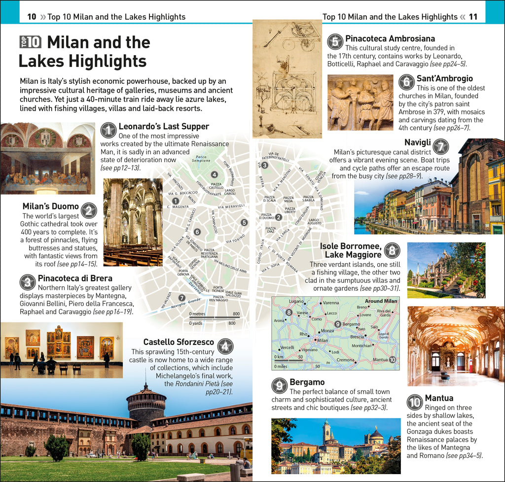 DK Top 10 Milan and the Lakes