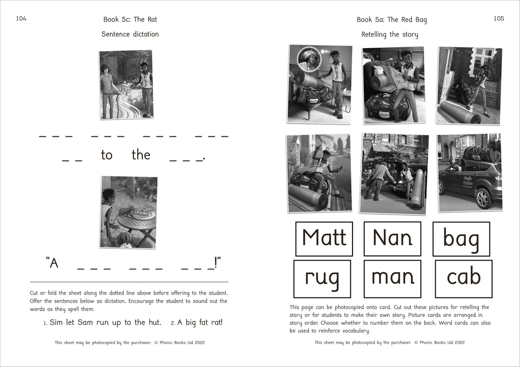 Phonic Books Moon Dogs Extras Set 1 Activities-Spread, Image, (PRHC, Design, Do, Not, Use)-2