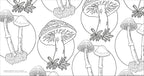 Fascinating Fungi Colouring Book-Spread, Image, (PRHC, Design, Do, Not, Use)-1