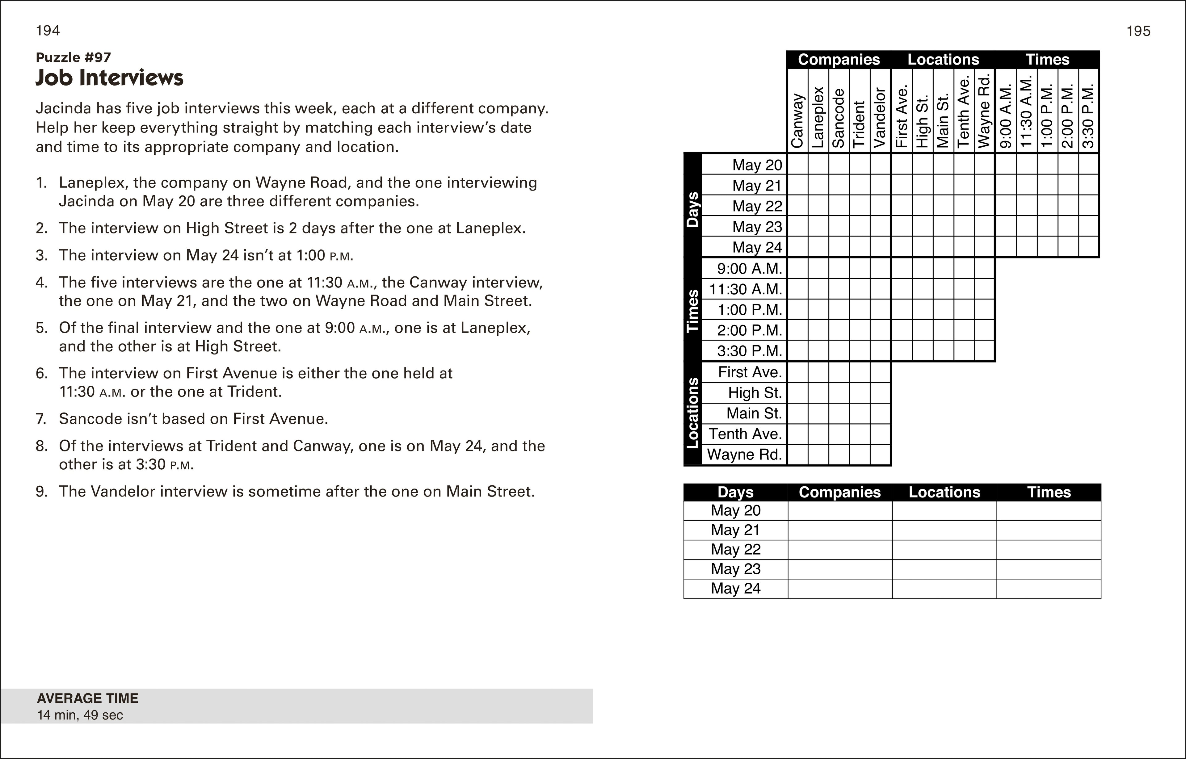 Puzzle Baron's Large Print Logic Puzzles