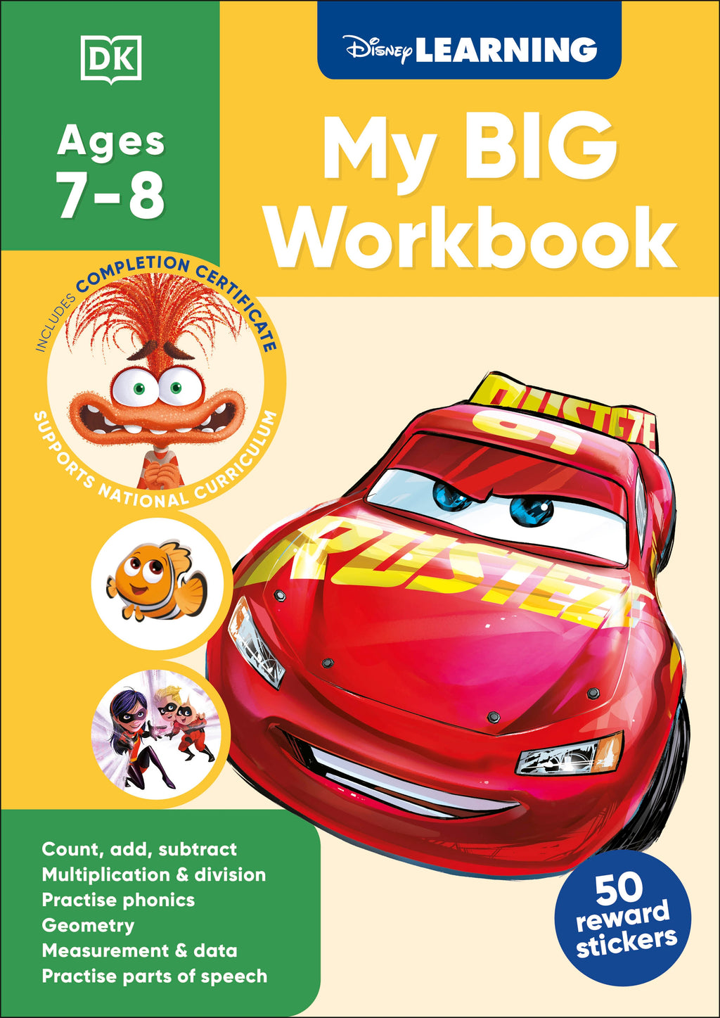 9780241763865-Disney Learning Big Workbook Ages 7-8 (Year 3)-Jacket Image-1