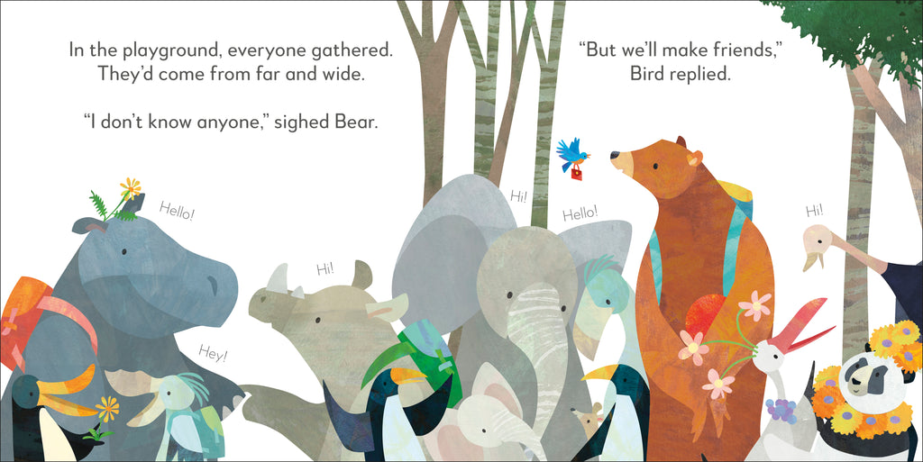 Jonny Lambert's Bear and Bird: Make Friends-Spread, Image, (PRHC, Design, Do, Not, Use)-1