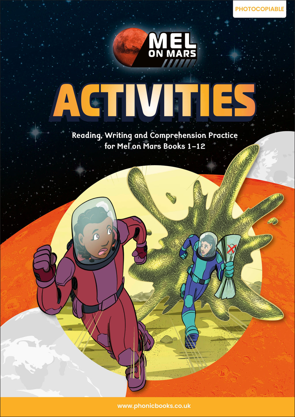 Phonic Books Mel on Mars Activities-book cover