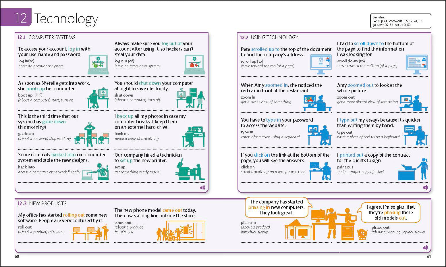 English for Everyone English Idioms, Vocabulary Builder, Phrasal Verbs 3 Book Box Set-image