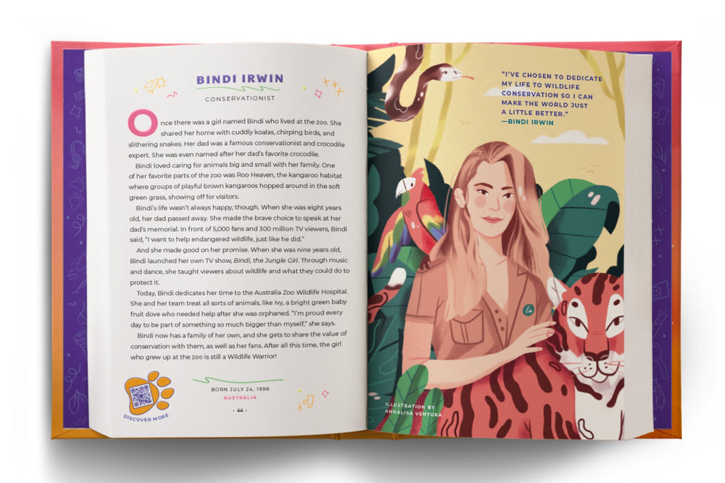 Good Night Stories for Rebel Girls: 100 Inspiring Young Changemakers-Spread, Image, (PRHC, Design, Do, Not, Use)-2