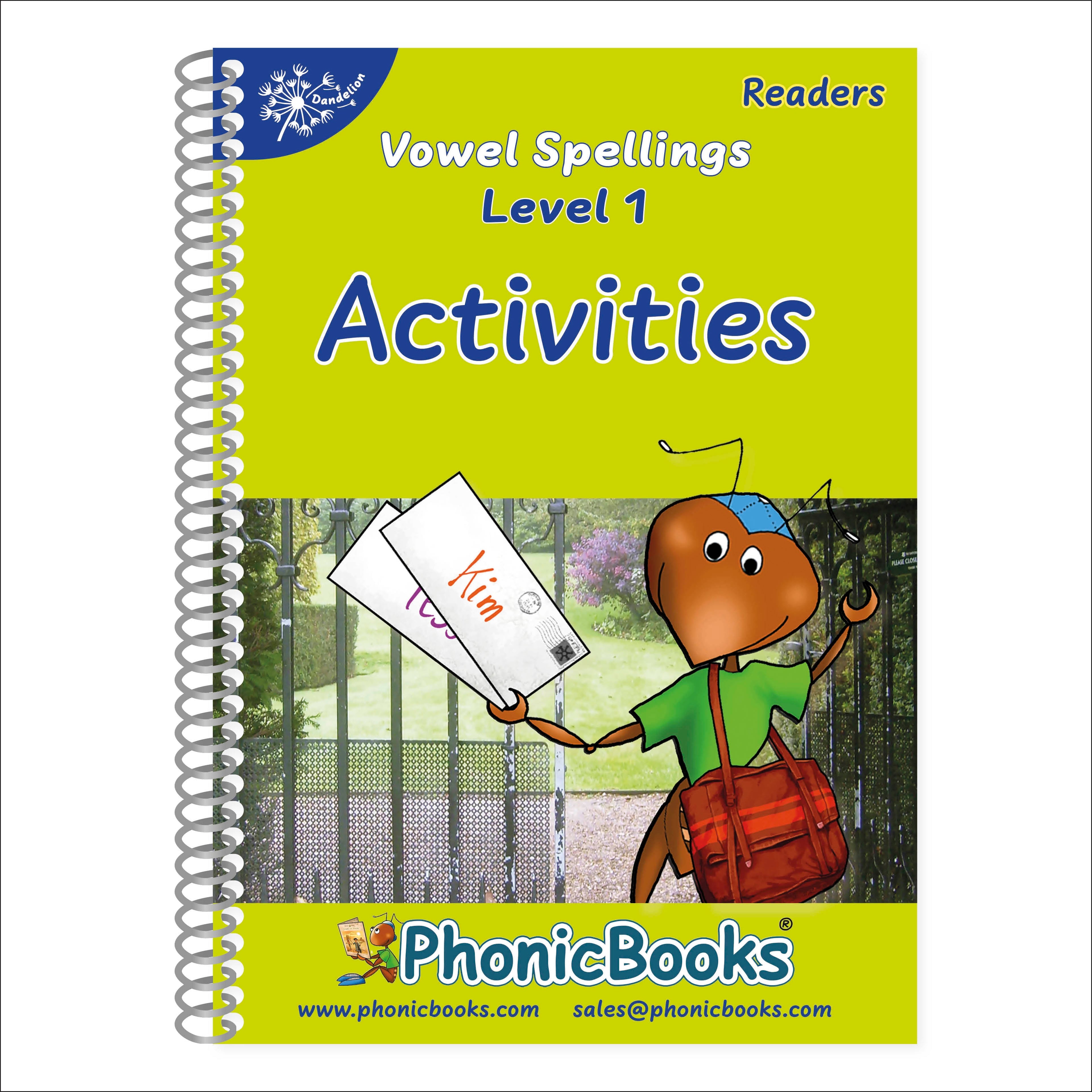 Phonic Books Dandelion Readers Vowel Spellings Level 1 Activities jacket