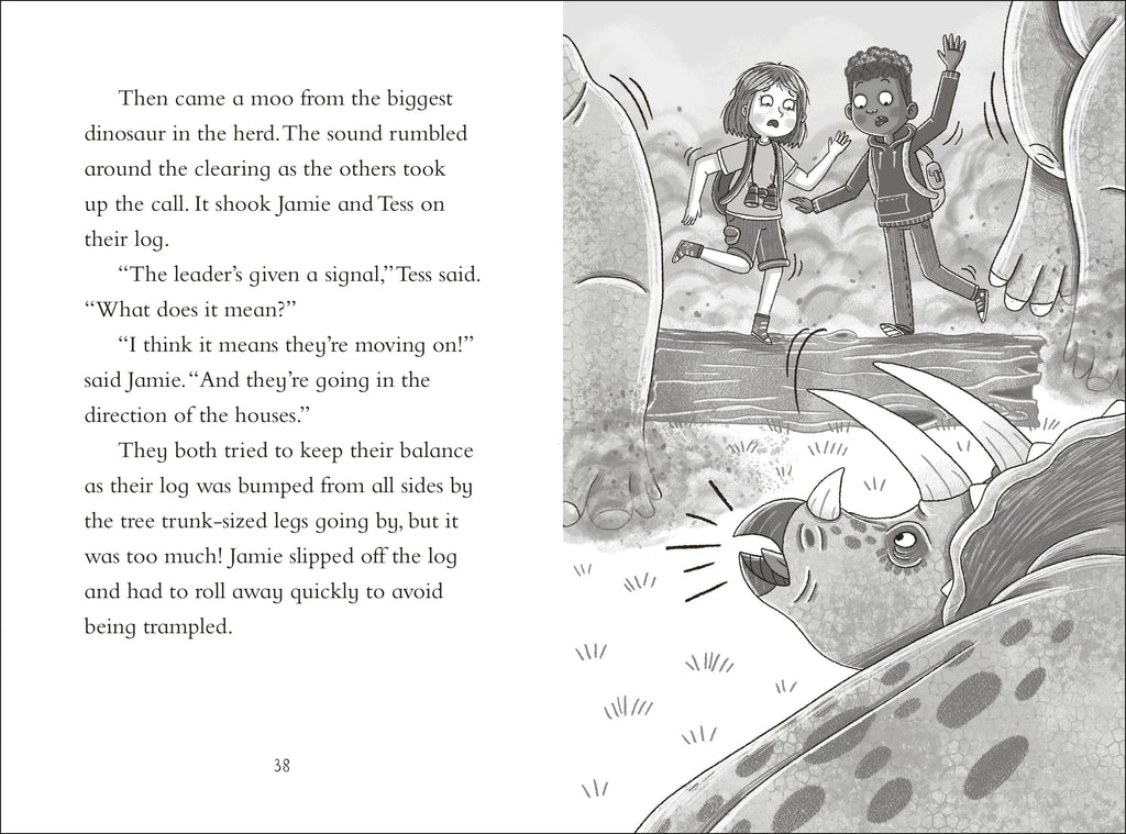 Dinosaur Club: A Triceratops Charge-Spread, Image, (PRHC, Design, Do, Not, Use)-4